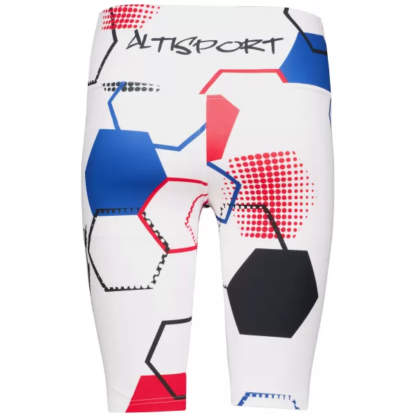  Hochwertige Damen-Funktionsleggings oberhalb des Knies ALTISPORT VOJ/ALW036LEG02 HEXA WEIß 