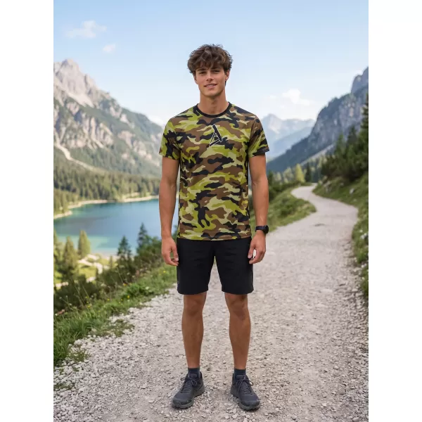  Funktionelles Premium-T-Shirt für Herren ALTISPORT VOJ/ALM038TR01 grüne Armee 