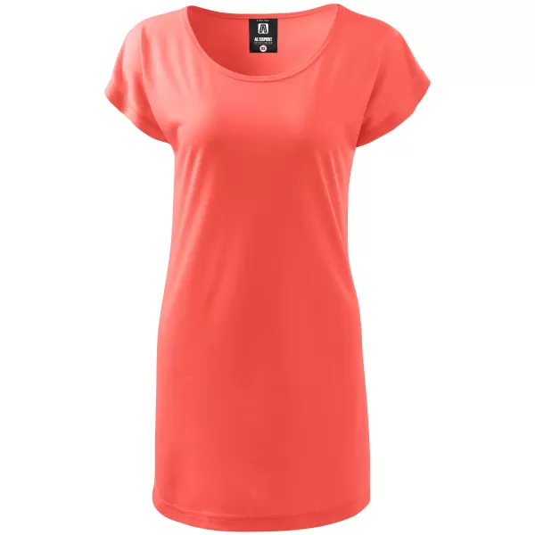  Langes T-Shirt für Damen ALTISPORT NoPrint NP/ALW321 KORALLE 