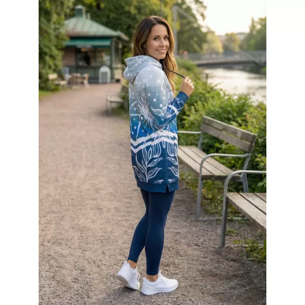  Hochwertiges Funktions-Sweatshirt für Damen ALTISPORT VOJ/ALW045MI03 MARINEBLAU/WEIß 