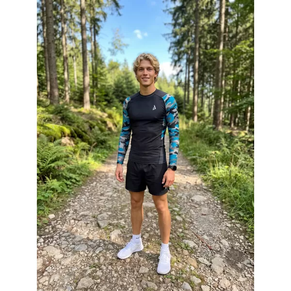  Funktionelle Kompression von Männern t -Shirt Premium ALTISPORT VOJ/ALM038TR03 KEROSIN/SCHWARZ 