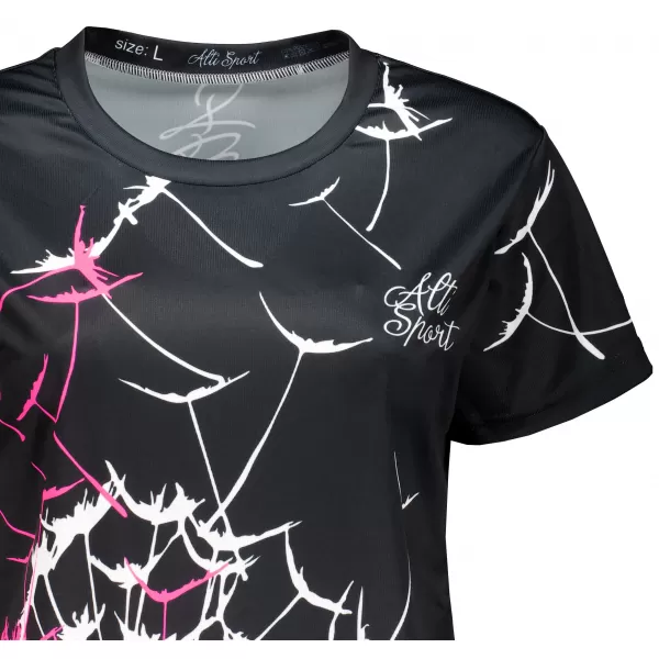  Hochwertiges Funktions-T-Shirt für Damen ALTISPORT VOJ/ALW035TR01 SCHWARZ/TÜRKIS 