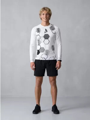 Hochwertiges funktionelles Kompressions-T-Shirt für Herren ALTISPORT VOJ/ALM037TR03 WEIß