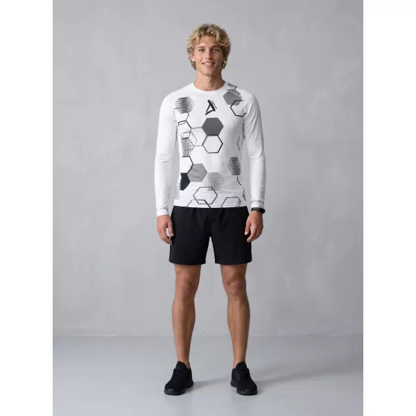  Hochwertiges funktionelles Kompressions-T-Shirt für Herren ALTISPORT VOJ/ALM037TR03 WEIß 