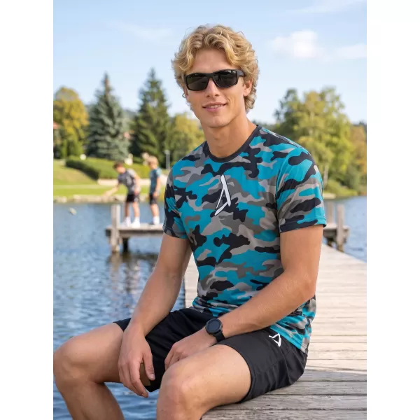  Funktionelles Premium-T-Shirt für Herren ALTISPORT VOJ/ALM038TR01 KEROSIN/SCHWARZ 