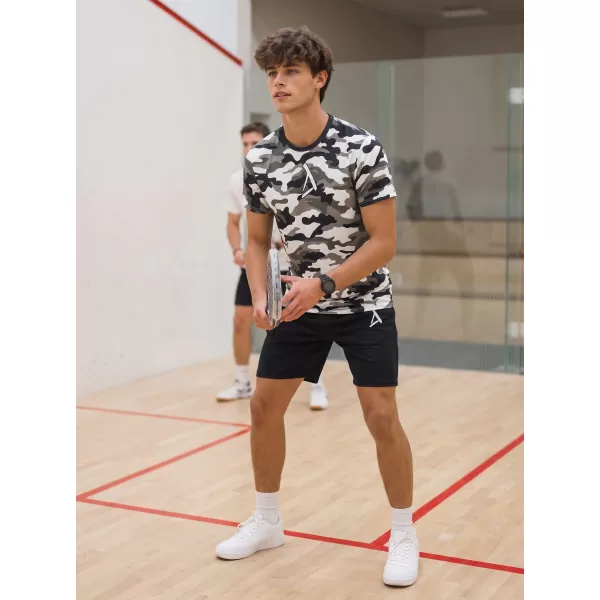  Funktionelles Premium-T-Shirt für Herren ALTISPORT VOJ/ALM038TR01 SCHWARZ UND WEIß 