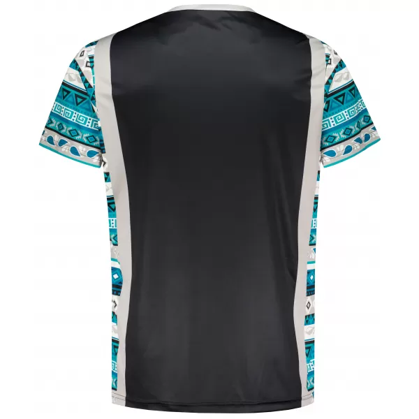  Funktionelles Premium-T-Shirt für Herren ALTISPORT VOJ/ALM043TR01 SCHWARZ UND BLAU 