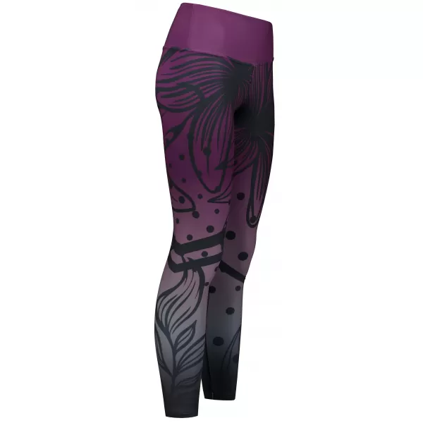  Lange Premium-Funktionsleggings für Damen ALTISPORT VOJ/ALW045LEG01 LILA/SCHWARZ 
