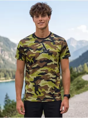 Funktionelles Premium-T-Shirt für Herren ALTISPORT VOJ/ALM038TR01 grüne Armee