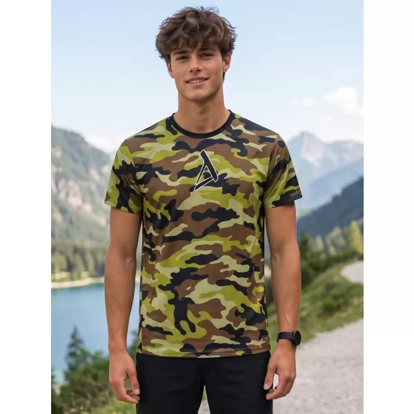  Funktionelles Premium-T-Shirt für Herren ALTISPORT VOJ/ALM038TR01 grüne Armee 