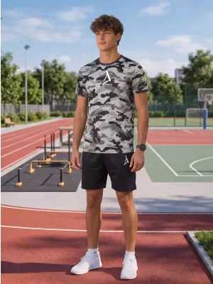 Funktionelles Premium-T-Shirt für Herren ALTISPORT VOJ/ALM038TR01 GRAU