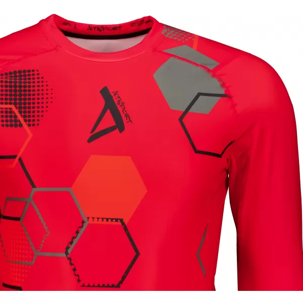  Hochwertiges funktionelles Kompressions-T-Shirt für Herren ALTISPORT VOJ/ALM037TR03 ROT 