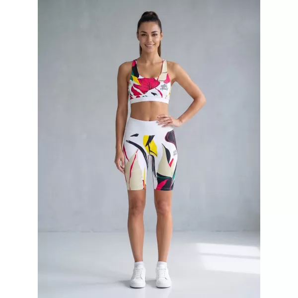  Hochwertige Damen-Funktionsleggings oberhalb des Knies ALTISPORT VOJ/ALW042LEG02 WEIß 