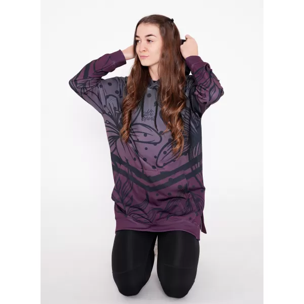  Hochwertiges Funktions-Sweatshirt für Damen ALTISPORT VOJ/ALW045MI03 LILA/SCHWARZ 