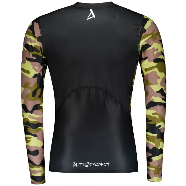  Funktionelle Kompression von Männern t -Shirt Premium ALTISPORT VOJ/ALM038TR03 SCHWARZ -GREEN 