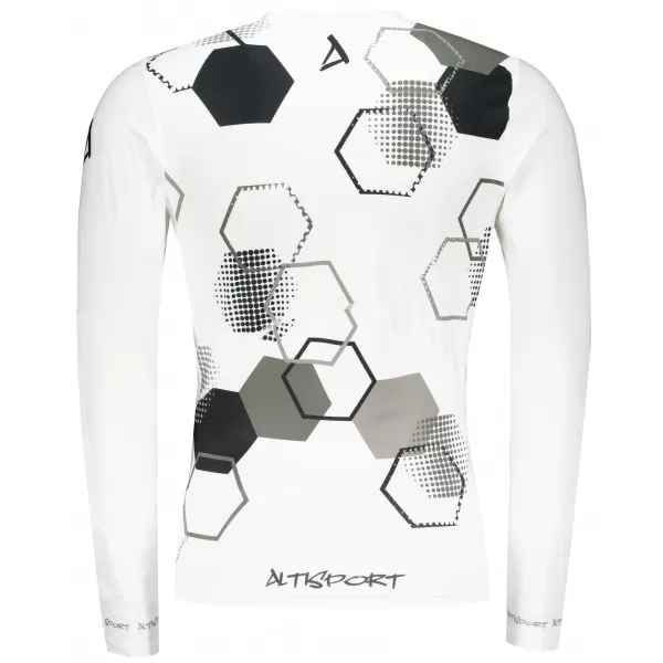  Hochwertiges funktionelles Kompressions-T-Shirt für Herren ALTISPORT VOJ/ALM037TR03 WEIß 