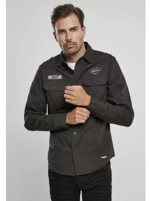 Hemd BRANDIT LUIS VINTAGE BD4023 SCHWARZ