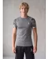Hochwertiges Funktions-Kompressions-T-Shirt mit kurzen Ärmeln für Herren ALTISPORT VOJ/ALM039TR04 GRAU
