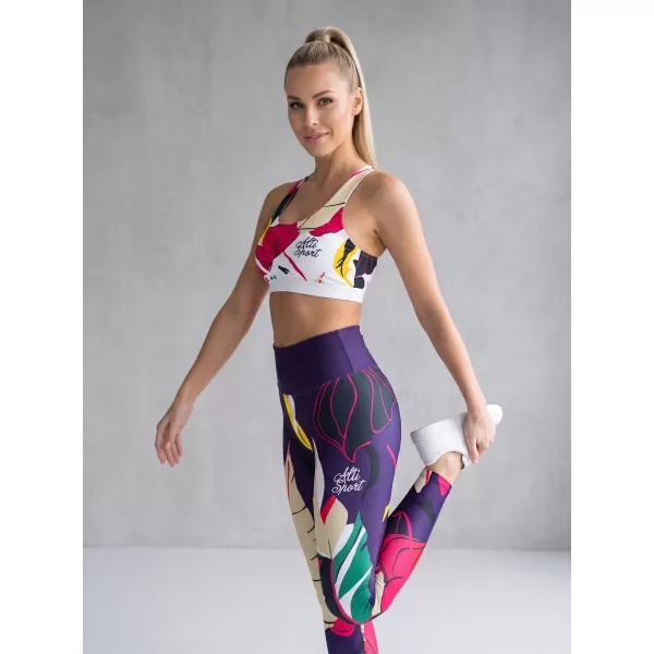  Lange Premium-Funktionsleggings für Damen ALTISPORT VOJ/ALW042LEG01 DUNKELBLAU 