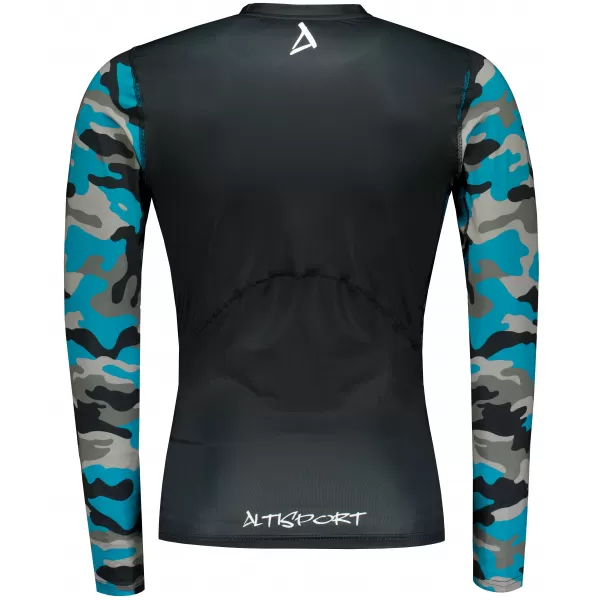  Funktionelle Kompression von Männern t -Shirt Premium ALTISPORT VOJ/ALM038TR03 KEROSIN/SCHWARZ 