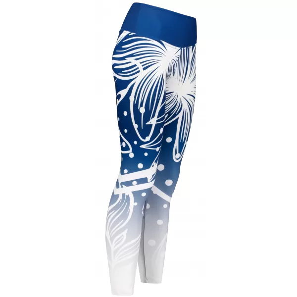  Lange Premium-Funktionsleggings für Damen ALTISPORT VOJ/ALW045LEG01 MARINEBLAU/WEIß 