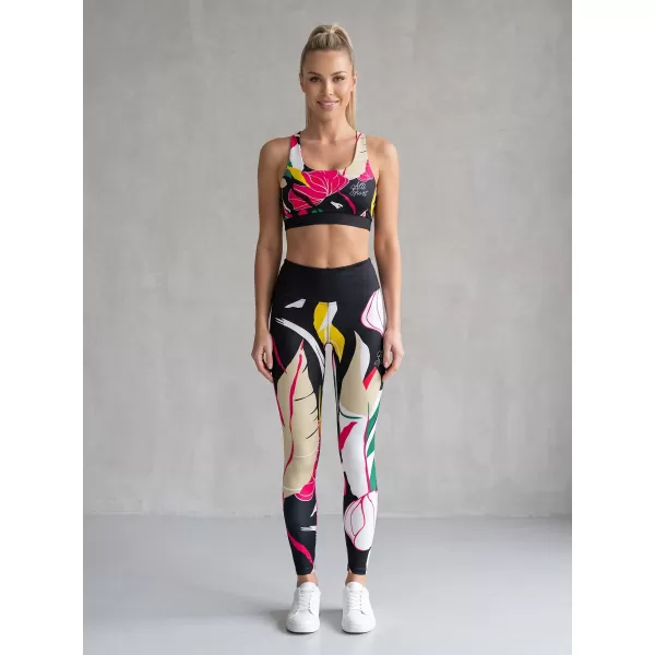  Lange Premium-Funktionsleggings für Damen ALTISPORT VOJ/ALW042LEG01 SCHWARZ 