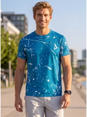 Funktionelles Premium-T-Shirt für Herren ALTISPORT VOJ/ALM034TR01 KEROSIN