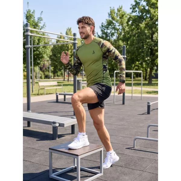  Funktionelle Kompression von Männern t -Shirt Premium ALTISPORT VOJ/ALM038TR03 GRÜN/KHAKI 
