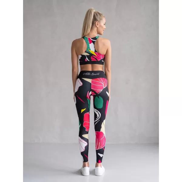  Premium-Sport-BH für Damen ALTISPORT VOJ/ALW042POD01 SCHWARZ 