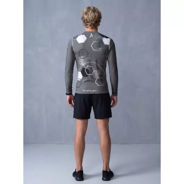  Hochwertiges funktionelles Kompressions-T-Shirt für Herren ALTISPORT VOJ/ALM037TR03 GRAU 