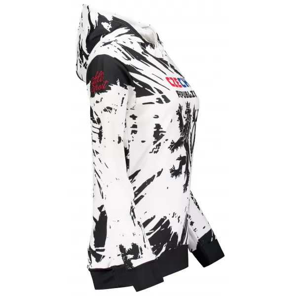  Hochwertiges Funktions-Sweatshirt für Damen ALTISPORT VOJ/ALW036MI01 ABSTRAKTION WEIß 