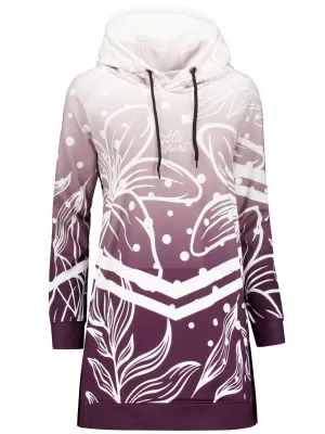 Hochwertiges Funktions-Sweatshirt für Damen ALTISPORT VOJ/ALW045MI03 LILA/WEIß