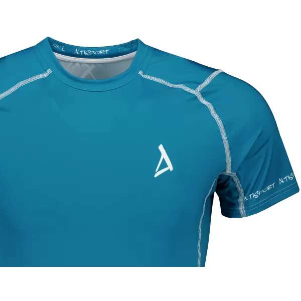  Hochwertiges Funktions-Kompressions-T-Shirt mit kurzen Ärmeln für Herren ALTISPORT VOJ/ALM000TR04 ROT 
