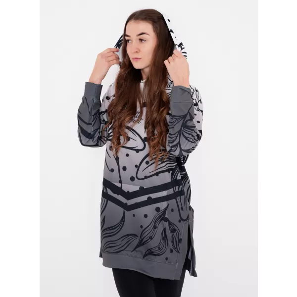  Hochwertiges Funktions-Sweatshirt für Damen ALTISPORT VOJ/ALW045MI03 SCHWARZ UND WEIß 