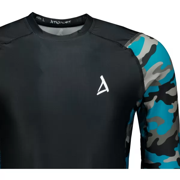  Funktionelle Kompression von Männern t -Shirt Premium ALTISPORT VOJ/ALM038TR03 KEROSIN/SCHWARZ 