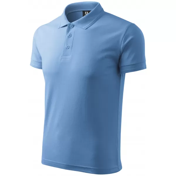  Herren-T-Shirt mit Kragen ALTISPORT NoPrint NP/ALM302 HIMMELBLAU 