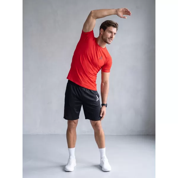  Hochwertiges Funktions-Kompressions-T-Shirt mit kurzen Ärmeln für Herren ALTISPORT VOJ/ALM000TR04 ROT 