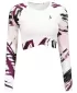 Hochwertiges Funktions-Crop-Top mit langen Ärmeln für Damen ALTISPORT VOJ/ALW039TR04 WEIß
