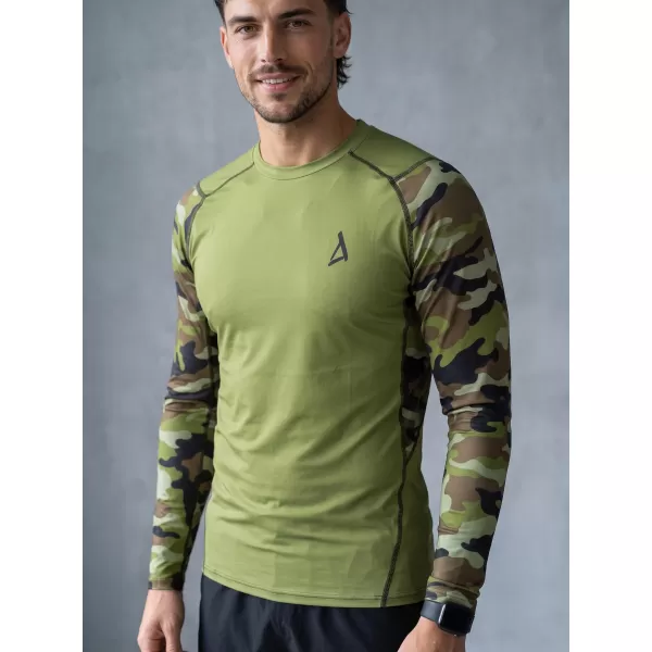  Funktionelle Kompression von Männern t -Shirt Premium ALTISPORT VOJ/ALM038TR03 GRÜN/KHAKI 
