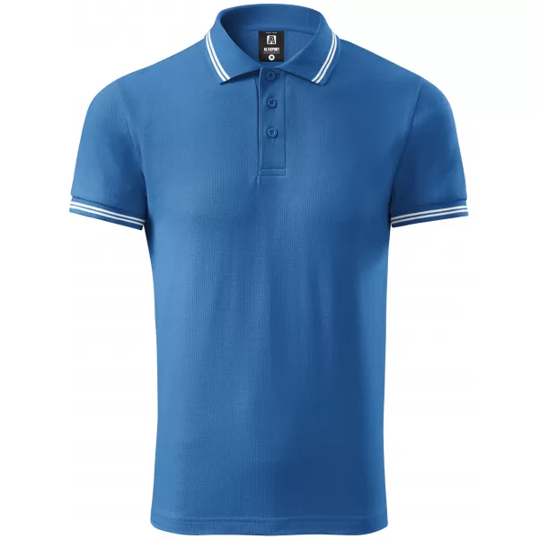  Herren-T-Shirt mit Kragen ALTISPORT NoPrint NP/ALM912 AZURBLAU 