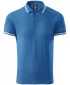 Herren-T-Shirt mit Kragen ALTISPORT NoPrint NP/ALM912 AZURBLAU