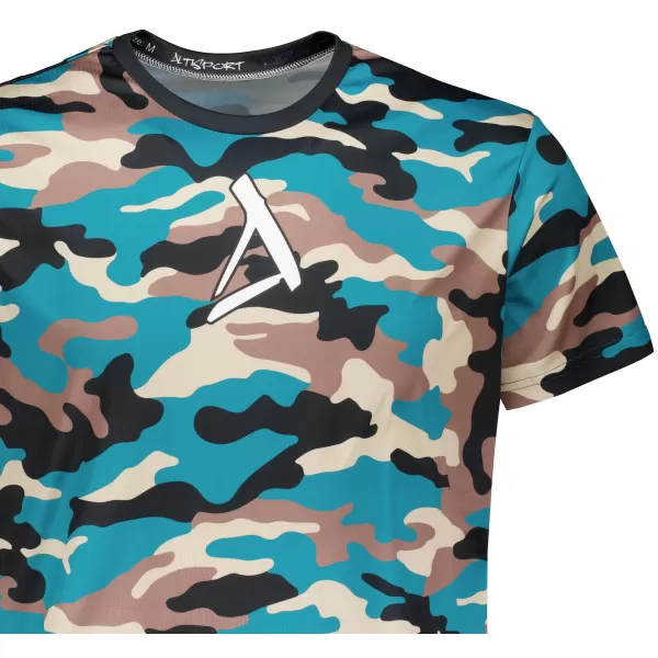  Funktionelles Premium-T-Shirt für Herren ALTISPORT VOJ/ALM038TR01 KEROSIN/BRAUN 