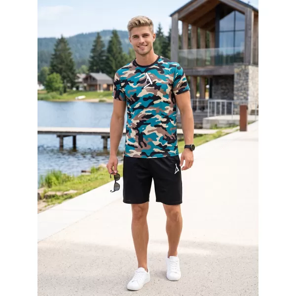  Funktionelles Premium-T-Shirt für Herren ALTISPORT VOJ/ALM038TR01 KEROSIN/BRAUN 