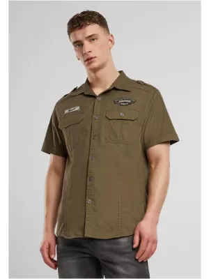 Hemd BRANDIT LUIS VINTAGE BD4033 OLIVE