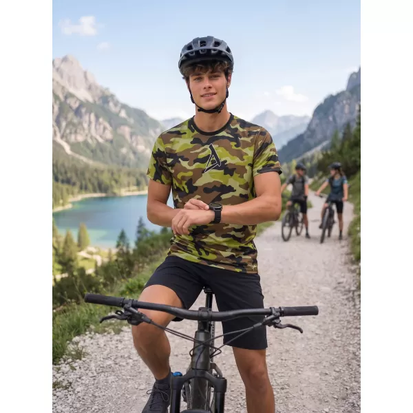  Funktionelles Premium-T-Shirt für Herren ALTISPORT VOJ/ALM038TR01 grüne Armee 