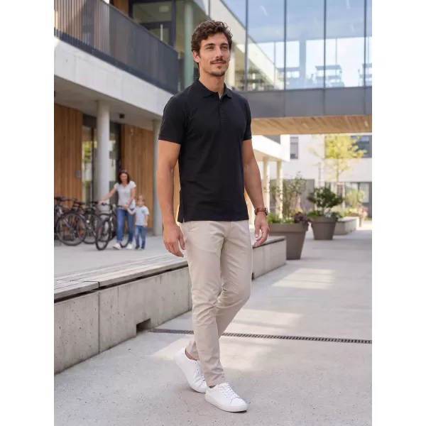  Herren-T-Shirt mit Kragen ALTISPORT NoPrint NP/ALM302 EBENHOLZGRAU 