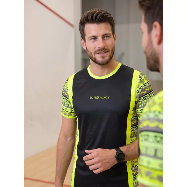  Funktionelles Premium-T-Shirt für Herren ALTISPORT VOJ/ALM043TR01 NEON GELB 