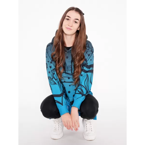  Hochwertiges Funktions-Sweatshirt für Damen ALTISPORT VOJ/ALW045MI03 SMARAGD/SCHWARZ 