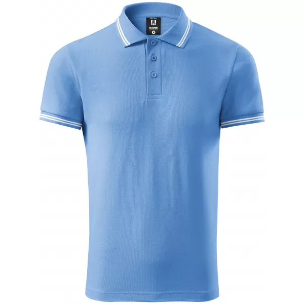  Herren-T-Shirt mit Kragen ALTISPORT NoPrint NP/ALM912 HIMMELBLAU 