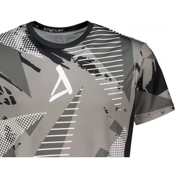  Funktionelles Premium-T-Shirt für Herren ALTISPORT VOJ/ALM044TR01 SCHWARZ UND WEIß 